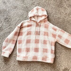 Checkered Sherpa Hoodie